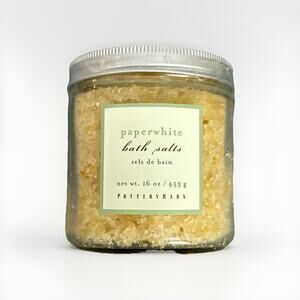 Pottery Barn Paperwhite Bath Salts 16 Oz Rare Discontinued Vintage Sealed New